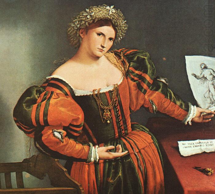 A Lady as Lucretia, Lorenzo Lotto